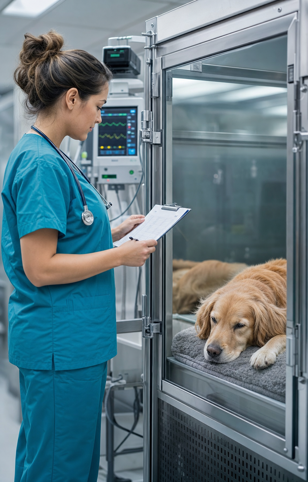 Hospitalizaci&oacute;n veterinaria con monitoreo cl&iacute;nico